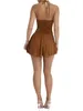 Casual Jurken Yoawdats Vrouwen S Sexy Backless Halter Bodycon Mini Jurk Effen Kleur Tiered Geplooide Verstoorde Nachtclub Party Korte