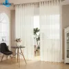 Cortinas dormitóriorio novo tule para sala de estar quarto estilo chinês cortinas gaze para janelas tecido casa têxtil sm18