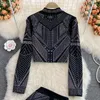 Survêtements pour femmes Deux pièces Ensemble court Femmes Été Col V Perles Paillettes Géométrique Manteau Pantalon Mode Femmes Tenues American Retro Drop