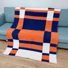 Designer Cashmere Blankets Luxury Letter Soft Home Travel Throw Summer Air Conditioner Blanket for Women 135x175cm