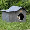 Mattor inomhus bärbar stor kapacitet Pet Cave Bed Cat Rabbit Guinea Pig Shelter Shade Pet Outdoor Cat House For Puppies Pets Kittens