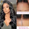 Synthetic Wigs Synthetic Wigs Glueless Wig Hair to Wear Natural Hair Wigs Body Wave Sale Cut 4x4 Lace Closure Wig ldd240313