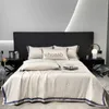 Comforters sets Hotel Ice Silk Quilt Summer Thin Cool Quilt Air-conditioning Single Double Blanket Machine Washable Bedspread on The Bed Student YQ240313