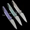 Camping Hunting Knives NOC MT-27 Folding Knife M390 Camping Knife Pocket Knives Survival Knives EDC Titanium Handle Outdoor Tool 240315