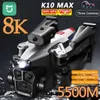 Drones Mijia K10max Drone 8k Profesinal trois caméra grand angle de localisation de flux optique Évitement RC Quadcopter 24313