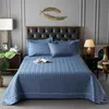 Comforters Set Luxury Solid Color Quilted Polyester/Cotton Bed Kirt Bedstred Quilt Set 1/3pcs Coverlet Bed Cover Falls Filt #/L YQ240313