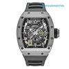 Automatyczne zegarek RM Watch Obegacja RM030 Titanium Stop Zadeklarowalny Rotor Men Watch RM030 T8