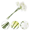 Decorative Flowers 10 Pcs Artificial Plant Decoration Faux Stems Greenery Picks Plants Leaves Plastic Spray Simulation