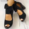 Sandalias Mujer Tacones Altos Verano Señoras Elegante Nudo De Mariposa Sandalias De Malla Cremallera Trasera Boca De Pescado Sandalias De Fiesta Moda Mujer ShoesL24313