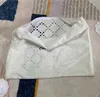 Sac d'emballage cadeau concepteur Sac en coton logo classique Sac de rangement à fermeture éclair blanche Sac d'emballage en toile