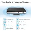 DVD-Player, hochauflösende 1080P-Heim-DVD-Player-Box für TV, alle Regionen, kostenloser DVD-CD-Player, AV-Ausgang, integrierter MIC-Anschluss 240229
