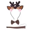 Haarschmuck Halloween Hirsch Tier Kostüm Stirnband Schwanz Horn Fliege Tutu für Kleinkind Kinder Mädchen Fancy Dress Up Weihnachten