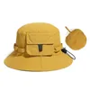 Chapeaux à large bord pliable pêcheur été crème solaire imperméable seau chapeau casquette femmes