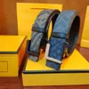 Fendin Fendibelt Männer Designer Fendybelt Frauen f Belt Männer Luxus High -End -Jugendhose Gürtel Gürtel Fashion Belt Geschenkbox 307