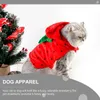 Costumes de chat, vêtements à fraises pour animaux de compagnie, tenues de vacances pour filles, accessoire de photographie pour chien, Costume polaire