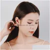 Stud New Arrival Beautif Round Stberry Crystal Moonstone Earrings For Women High Quality Copper Deer Antlers Earring Christmas Drop De Dhyw2