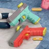 Pistolet à eau électrique amusant, jeu de sable, jouet à lancement continu automatique, pistolets à haute pression, jeux de plein air d'été pour garçons et filles, jouets pour enfants
