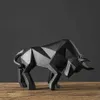 Bull Staty Bullfight Sculpture Ox Harts Nordic Decoration Home Decor Tablett Statyer Bison Figurine Animal Cabinet 210329261L