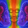 Psychedeliczny plakat z tkaniny artystycznej 40 x 24 21 x 13 Dekor