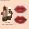 Flower Knows Love Bear Matte Longlasting Waterproof Lip Stick Women Beauty Cosmetic Makeup Easy to Wear 240229