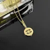 Kwy1 Designer Fashion Luxury Pendant Necklaces New Triumphal Arch Circle Sign 3d Rotable Necklace with Premium Plating 18k Gold Light Earrings