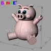 8mH (26 pés) com soprador gigante inflável rosa porco desenho animado para venda publicidade inflável porcos modelo ao ar livre desenhos animados portáteis personagens de animais