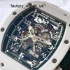 Tourbillon Watch Machinery Watch RM Watch Mens Series Rm030 White Ceramic/titanium Metal Fashion Sports Automatic Mechanical Mens Watch Le Mans Limited Watches