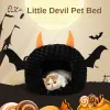 Mats Pet Cisto Halloween Imp Cat Cat Big Space Allenklosed Fall and Winter Wszeownik Teddy Fadou Puppy Kennel Cat House