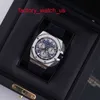 AP Hot Watch Racing Watch Royal Oak 26420TI Синий дисковый хронограф Мужские часы Титановый металл Автоматические швейцарские роскошные часы Отображение даты Полный диаметр 43 мм