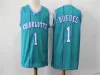 Personnalisé Hommes Femmes Jeunes Charlotte''Hornets''Jersey 33 Alonzo Mourning 2 Larry Johnson 1 Bogues 30 Dell Curry 2 LaMelo Ball Basketball Shorts MaillotsHommes personnalisés femmes enfants