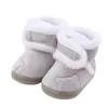 Bottes d'hiver pour bébés filles et garçons, chaussures plates en peluche mignonnes, semelle ISoft, premier marcheur, berceau chaud