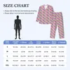 Men's Sleepwear Lips Art Pajama Sets Spring Colorful Mouth Print Cute Daily Couple 2 Piece Casual Loose Oversize Design Home Suit