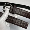 Ceinture en cuir pour hommes et femmes, boucle à aiguille tissée à la main, élégante, minimaliste, pour jeans, pour hommes et femmes