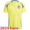 EURO 2024 País de Gales casa Grécia camisas de futebol 2023 24 Copa Europeia Suécia camisas de futebol seleção nacional camisa vermelha camisa de futebol amarela