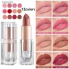 Rossetto 12 colori sexy opaco velluto impermeabile rossetto nudo sexy rosso marrone pigmenti trucco strumenti di trucco professionale di lunga durata YZL9 240313