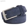 Belts Style Welour Genuine Leather Belt Jeans Leather Belt Men Belts Luxury Suede Belt ldd240313