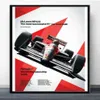 Ayrton Senna F1フォーミュラマクラーレンワールドダンピオンレーシングカーポスタープリント壁アートキャンバスリビングルームの絵画絵画H1171Q