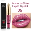 Lipstick Waterproof Diamond Shimmer Glitter Lipgloss 18 kleuren Matte Glitter Vloeibare Lipstick Diamond Pearl Kleur Lipgloss Make Up 240313