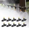 Sprayers 10Pcs Outdoor Misting Cooling System Garden Irrigation Watering Brass Atomizer Nozzles for Patio Greenhouse