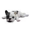 かわいい横に横たわって眠っている眠っているフランスのブルドッグ子犬のような人物像キッズギフトおもちゃc0220326i
