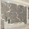 Sfondi Carta da parati personalizzata Po per pareti 3D stereoscopico Albero dorato Foglie Soggiorno TV Sfondo Muro Murale Carta creativa 3D1625