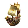 Decorations Cartoon Pirate King Melly Ship Landscape Aquarium Decor Resin Shipwreck Fish Tank Ornament For Fish Hide Reptiles Box Statue