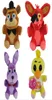 4pcsset 25cm FNAF Cinq Nuits à dy Peluche Ours Foxy Bonnie Chica Peluche Peluche Poupée Jouet Fnaf Jouets Enfants Noël2896230