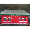 Działania na świeżym powietrzu 6x4x3,5 mh (20x13.2x11.5 stóp) Świąteczny dom nadmuchiwany Święty Mikołaj z białym oświetleniem namiotu do dekoracji1