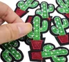 Diy cacti patches for clothing iron embroidered patch applique iron on patches sewing accessories badge stickers on clothes bag DZ3640872