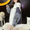 Женский джинсовый топ с капюшоном Y2k, японская уличная одежда, винтажная одежда, толстовки высокого качества, осенне-зимняя женская толстовка 240301