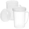 Vinglas 2 datorer Milk Cup Microwave Cups Hushållsvärmeplast Drickande camping Kaffe Mugg Vatten SOY SOY