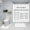 Zasłony szary złoty trzask marmurowy zestaw zasłony prysznicowej nowoczesny kreatywny marmurowy teksturę tkanin do wystroju łazienki zasłona i mata do kąpieli bez szli