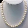 Pendentifs 8-9mm véritable blanc naturel Akoya perle de culture collier boucle d'oreille 18"
