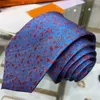 Галстуки на шею Дизайнерский галстук Мужской шелковый галстук Высокое качество Cravatta Uomo Мужские деловые галстуки с вышивкой букв Kratte с коробкой Роскошные галстуки L0313